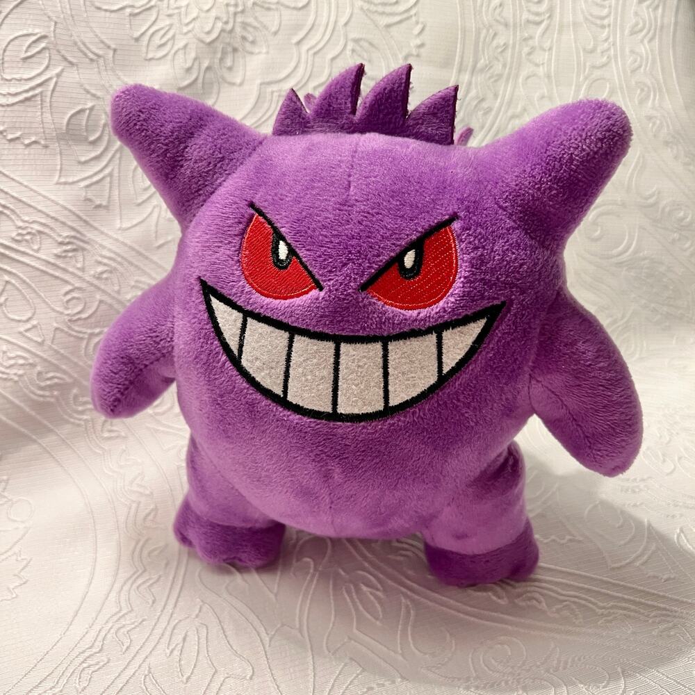 Gengar Pokemon Plush Small 7" Purple Ghost Stuffed Animal